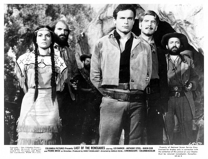 Winnetou - 2. Teil - Lobbykarten - Karin Dor, Terence Hill