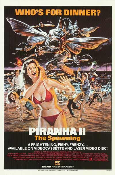 Piranha 2. - Repülő gyilkosok - Plakátok
