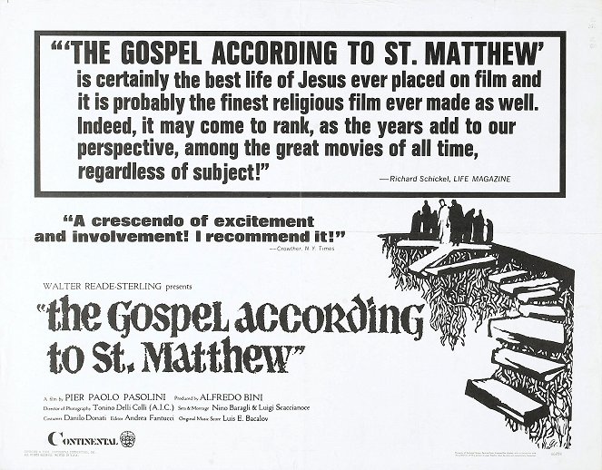 The Gospel According to Matthew - Posters