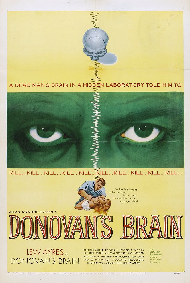 El cerebro de Donovan - Carteles