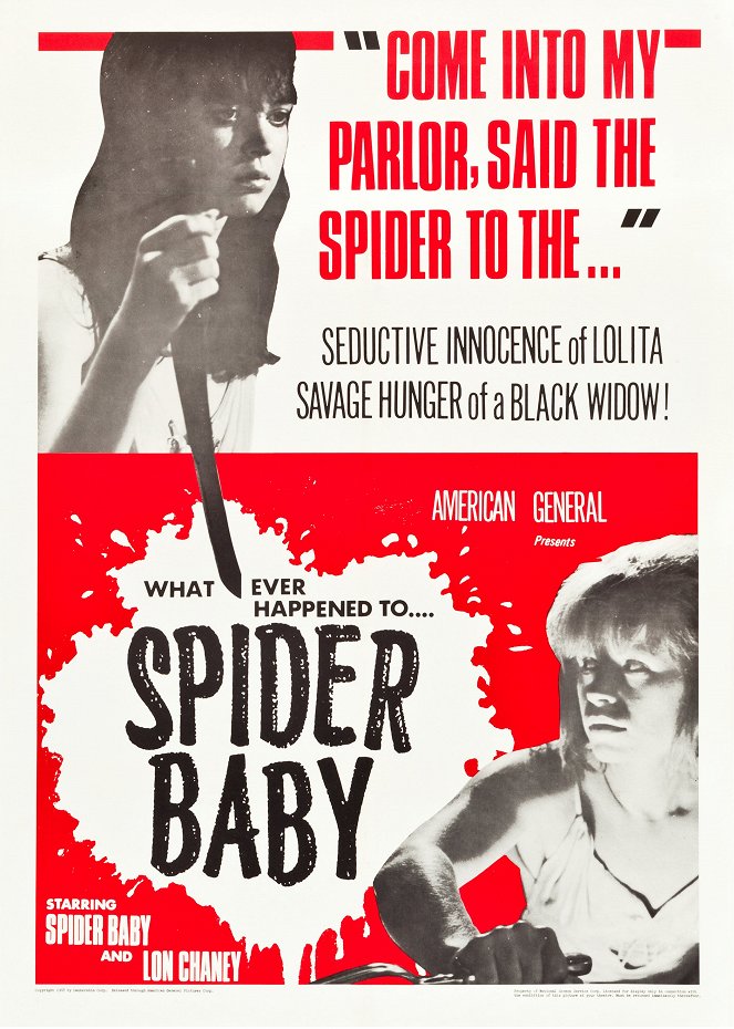 Spider Baby - Affiches