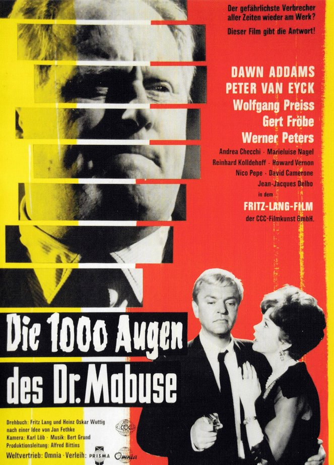 Die 1000 Augen des Dr. Mabuse - Cartazes