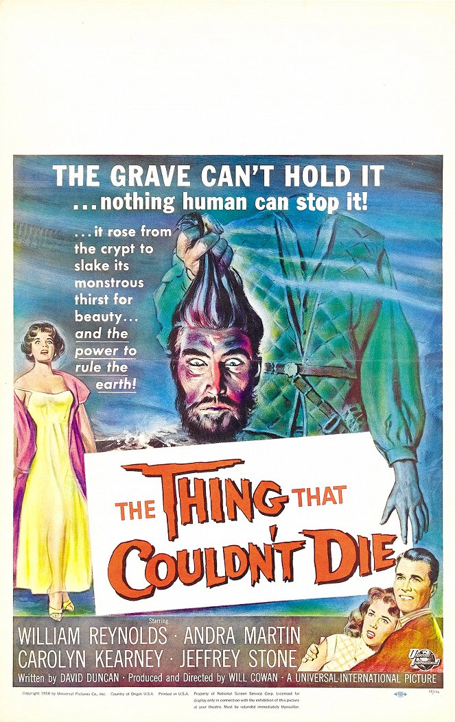 The Thing That Couldn't Die - Plakate