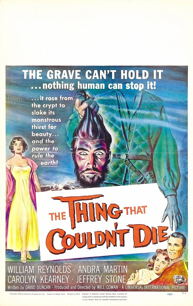 The Thing That Couldn't Die - Posters