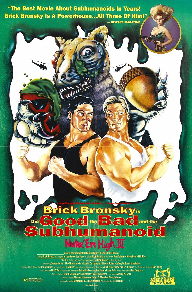 Class of Nuke 'Em High Part 3: The Good, the Bad and the Subhumanoid - Plakaty