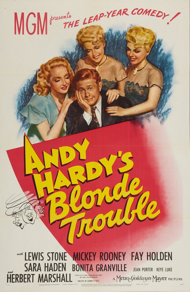 Andy Hardy's Blonde Trouble - Plagáty