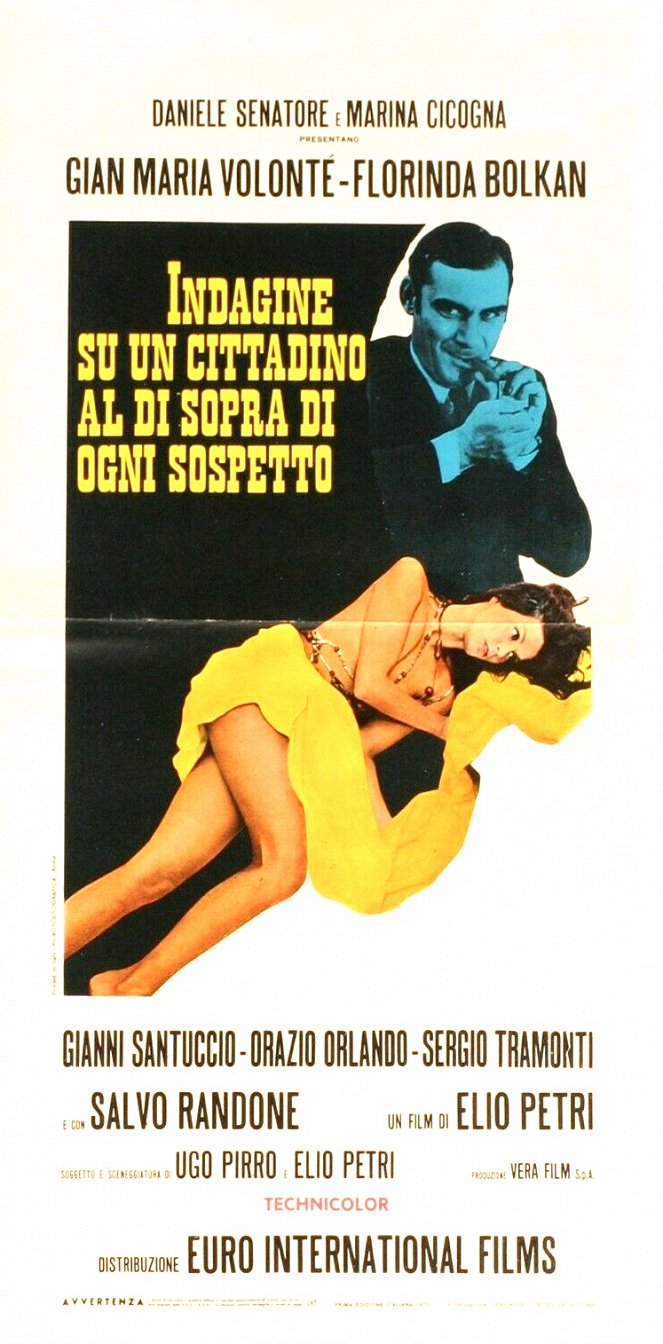 Investigation of a Citizen Above Suspicion - Posters