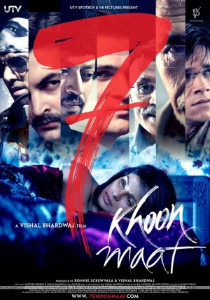 7 Khoon Maaf - Plakáty