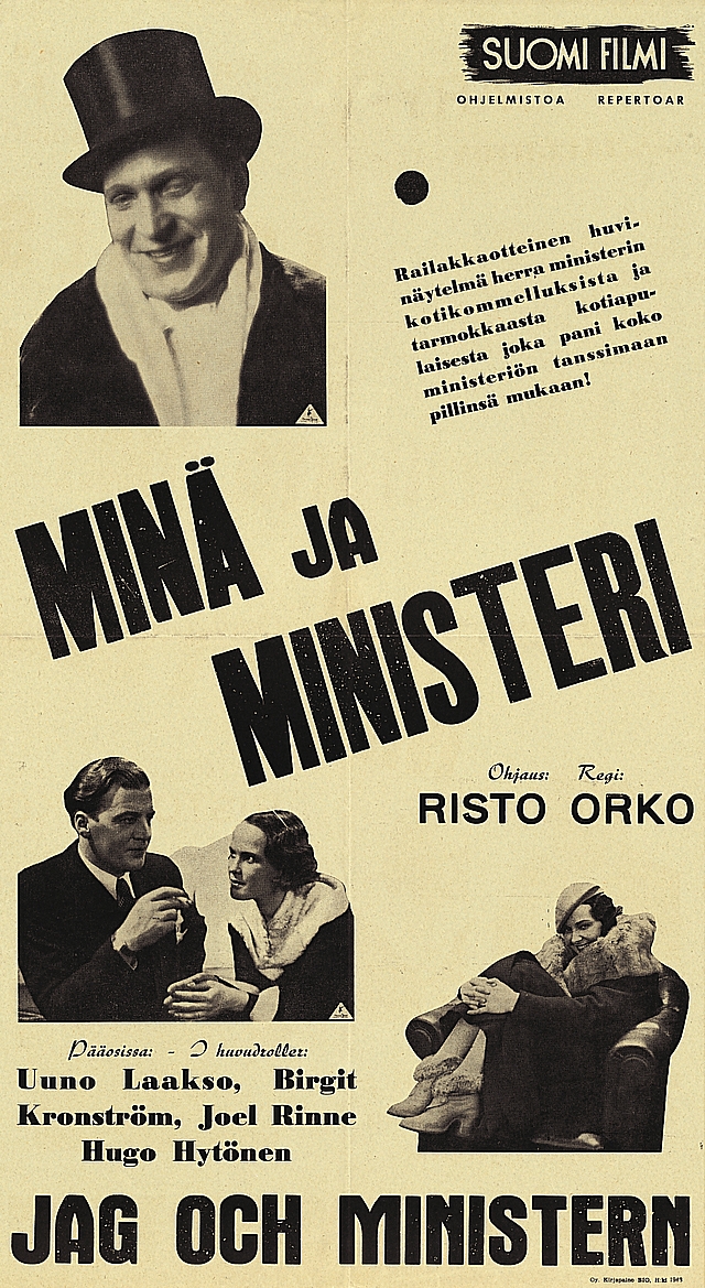 Minä ja ministeri - Plakáty