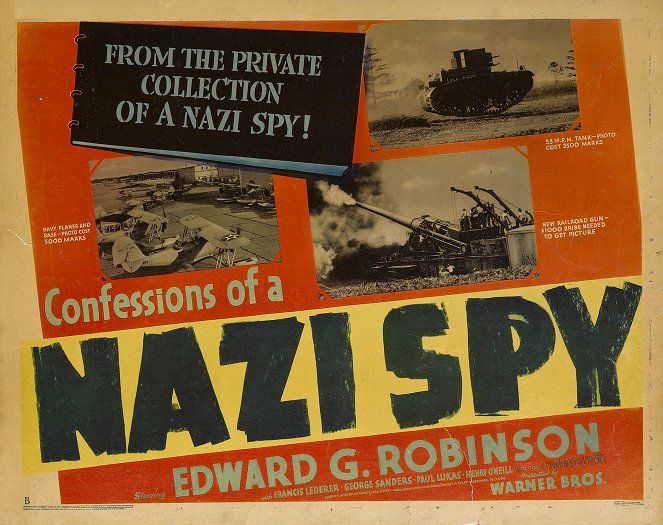 Confessions of a Nazi Spy - Affiches