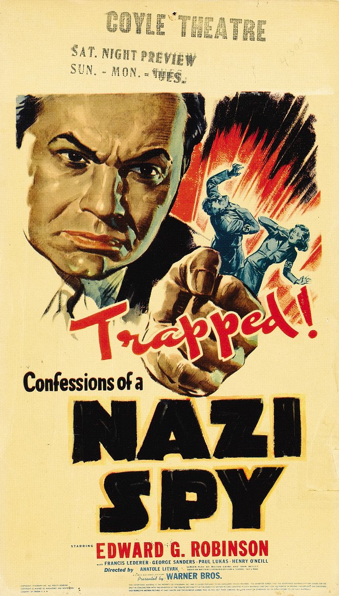 Confessions of a Nazi Spy - Plakáty