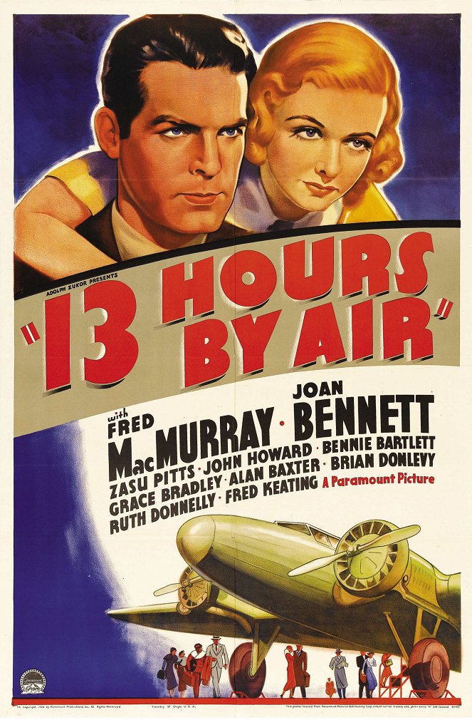Thirteen Hours by Air - Plakate