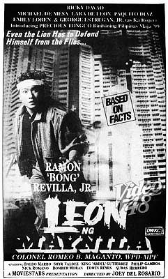 Leon ng Maynila, Lt. Col. Romeo Maganto - Posters