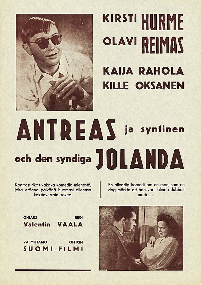 Antreas ja syntinen Jolanda - Plakátok