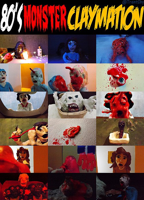 80's Monster Claymation - Cartazes