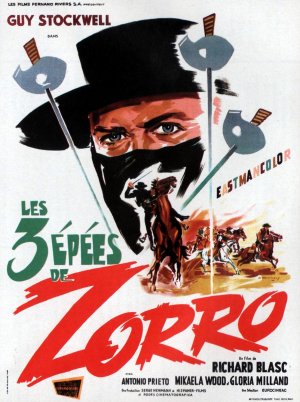 Les Trois Épées de Zorro - Affiches