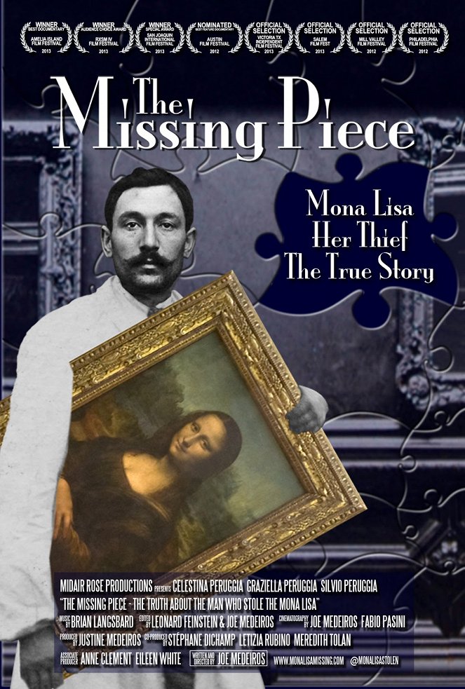 The Missing Piece: The Truth About the Man Who Stole the Mona Lisa - Plagáty