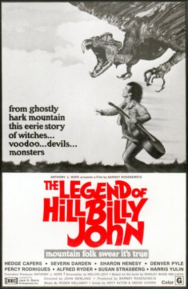 The Legend of Hillbilly John - Plakate