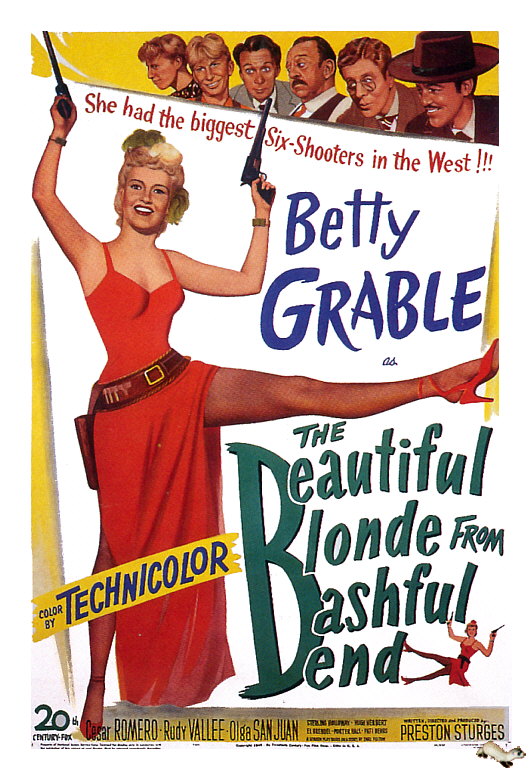 The Beautiful Blonde from Bashful Bend - Carteles