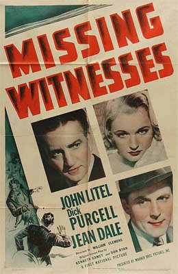 Missing Witnesses - Plagáty