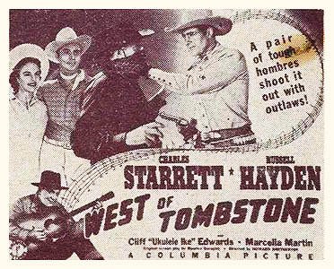 West of Tombstone - Plakate