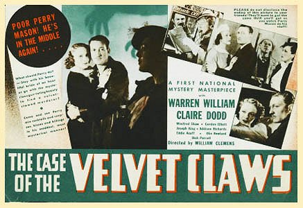 The Case of the Velvet Claws - Julisteet