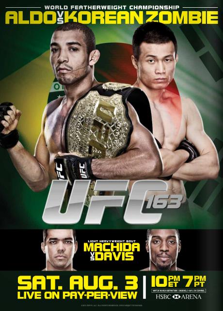 UFC 163: Aldo vs. Korean Zombie - Cartazes
