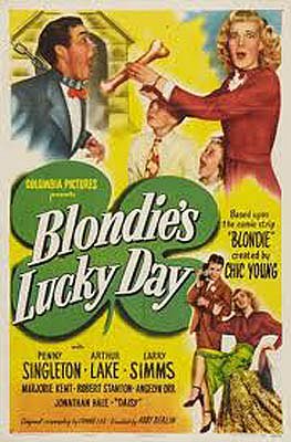 Blondie's Lucky Day - Carteles