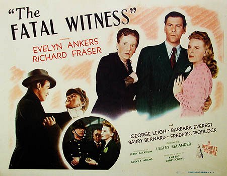 The Fatal Witness - Plakaty