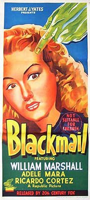 Blackmail - Affiches