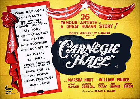 Carnegie Hall - Plakáty