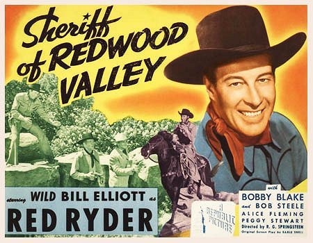 Sheriff of Redwood Valley - Cartazes