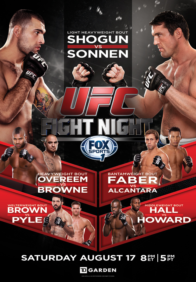 UFC Fight Night: Shogun vs. Sonnen - Affiches