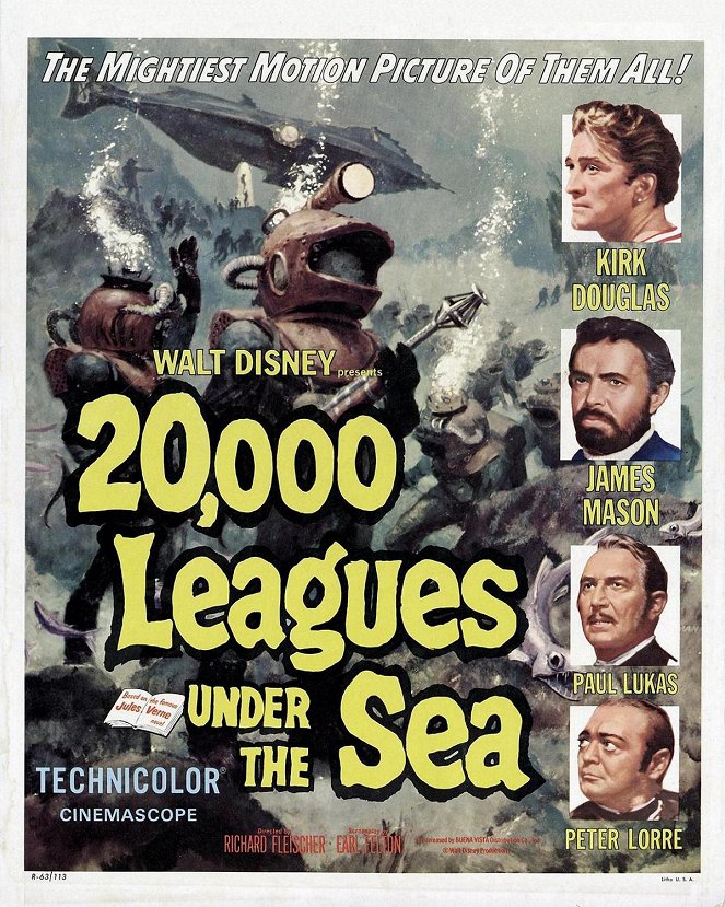 20 000 mil podmorskiej żeglugi - Plakaty
