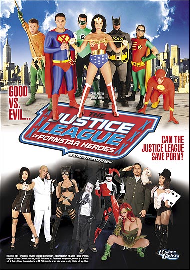 Justice League of Porn Star Heroes - Carteles