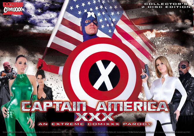 Captain America XXX: An Extreme Comixxx Parody - Carteles