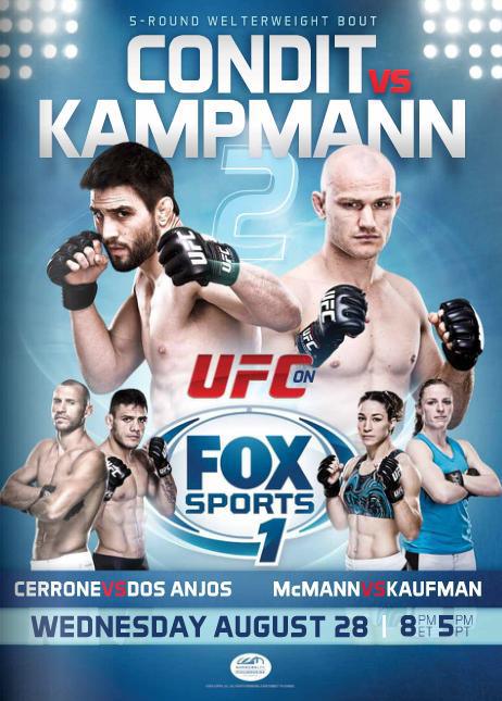 UFC Fight Night: Condit vs. Kampmann 2 - Carteles