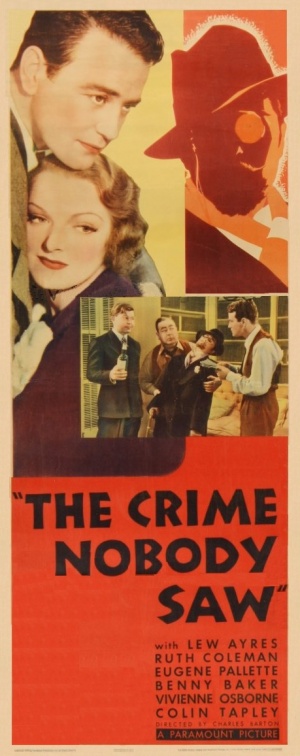 The Crime Nobody Saw - Plakaty