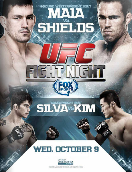 UFC Fight Night: Maia vs. Shields - Carteles