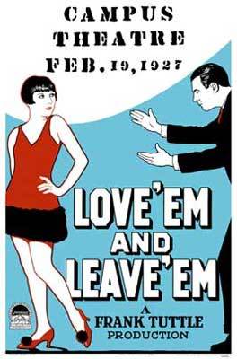 Love 'Em and Leave 'Em - Plakaty