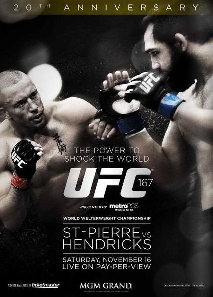 UFC 167: St-Pierre vs. Hendricks - Affiches