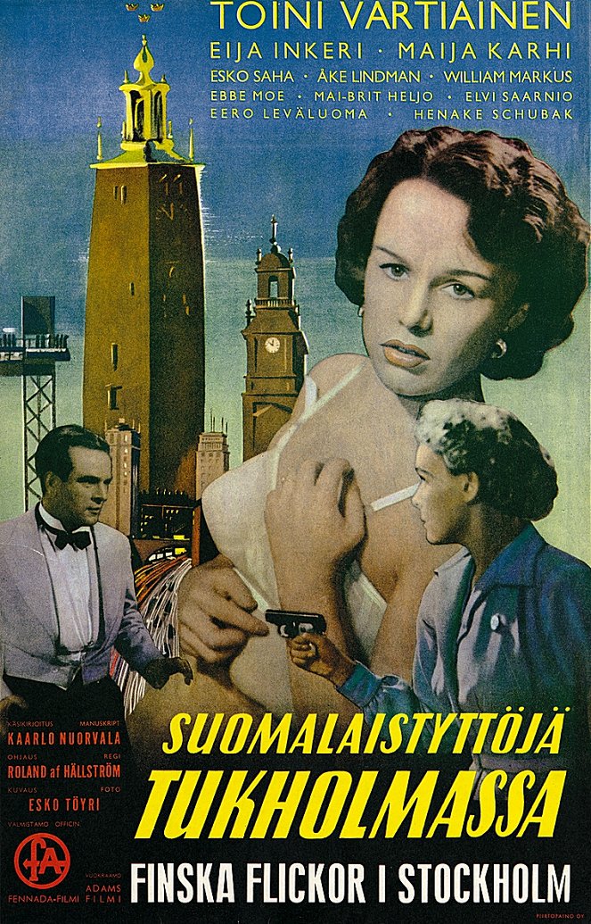 Suomalaistyttöjä Tukholmassa - Plakaty