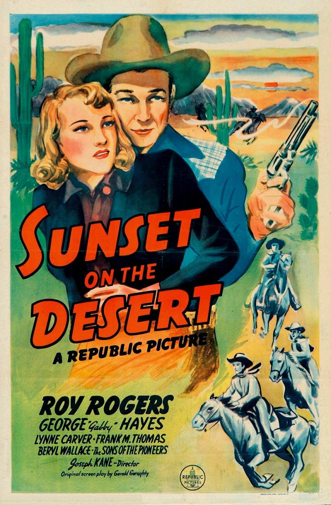 Sunset on the Desert - Plakaty