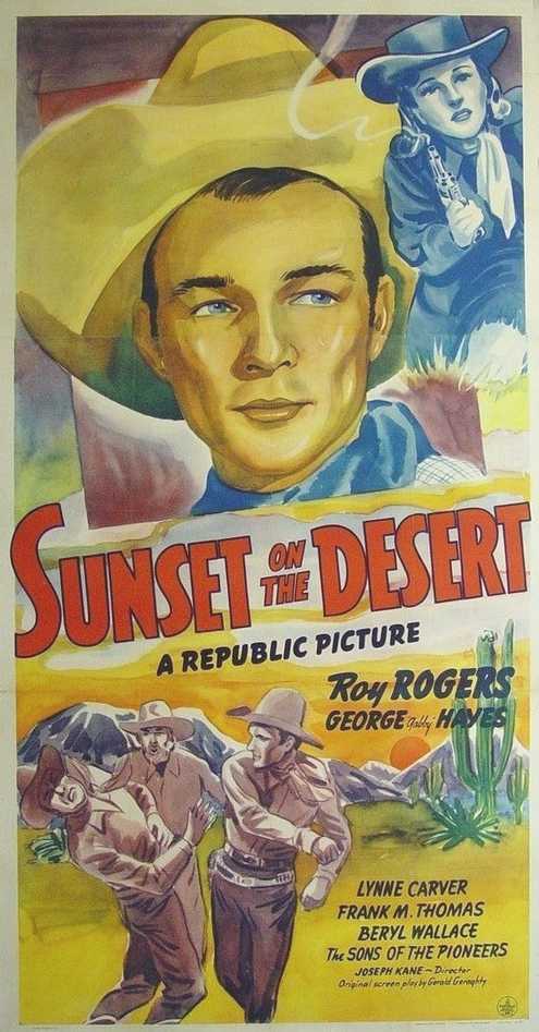 Sunset on the Desert - Affiches