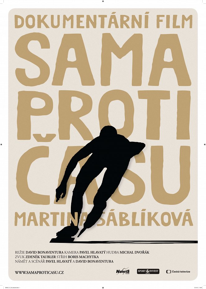 Martina Sáblíková - Sama proti času - Affiches