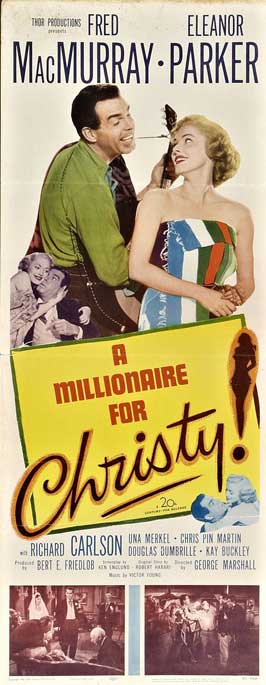 A Millionaire for Christy - Plakate