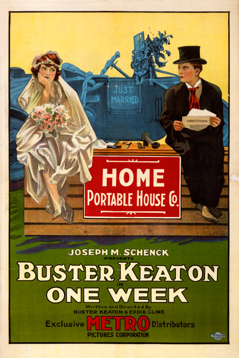 Buster Keaton: Flitterwochen im Fertighaus - Plakate