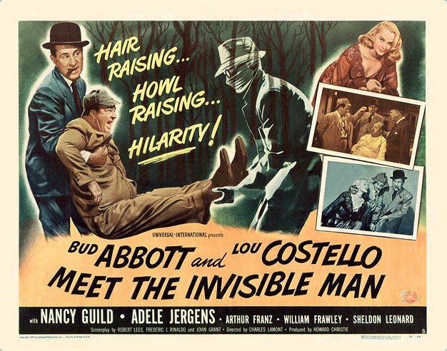 Abbott y Costello salvan al hombre invisible - Carteles