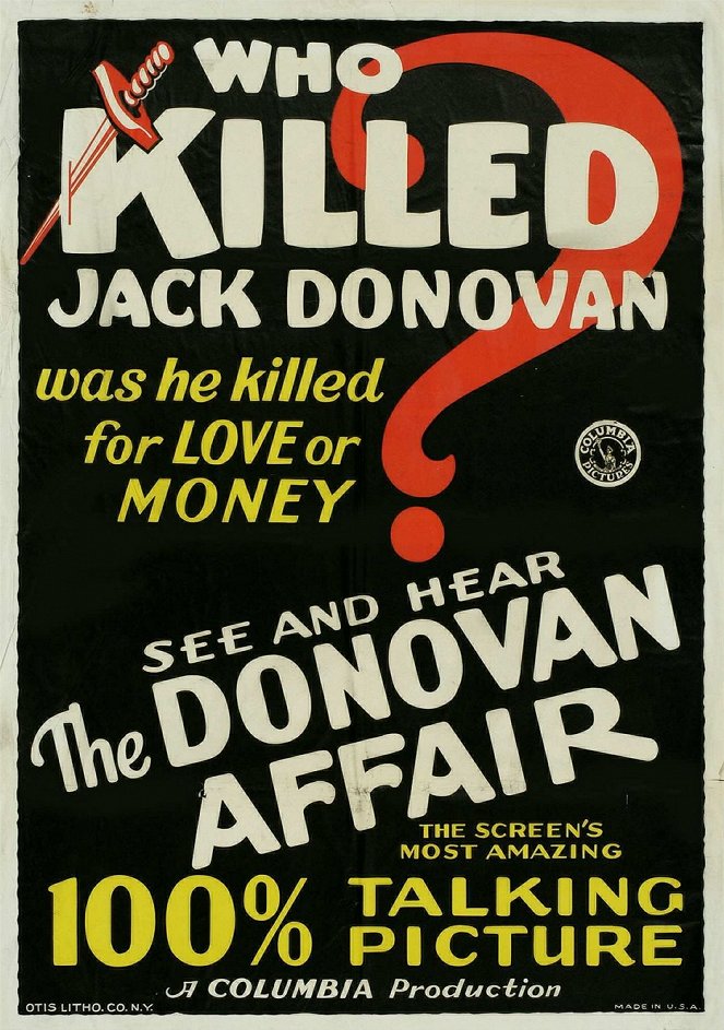 The Donovan Affair - Carteles