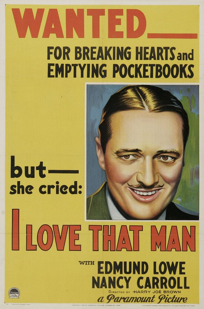 I Love That Man - Posters